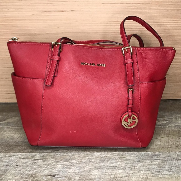 Michael Kors Handbags - Final sale price. Michael Kors red leather purse